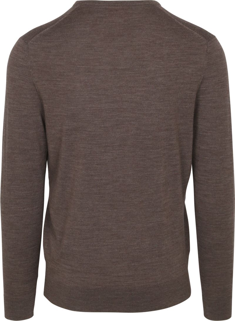 Suitable Merino Pullover V-Ausschnitt Taupe - Größe M günstig online kaufen