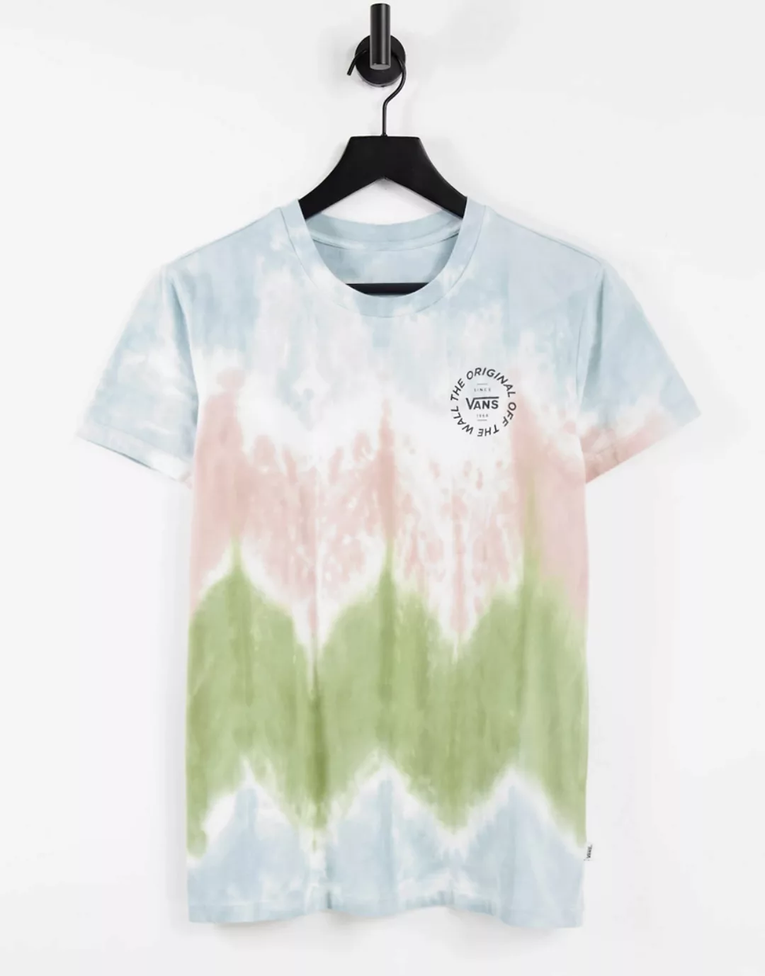 Vans – Becks – T-Shirt mit buntem Batikmuster-Mehrfarbig günstig online kaufen