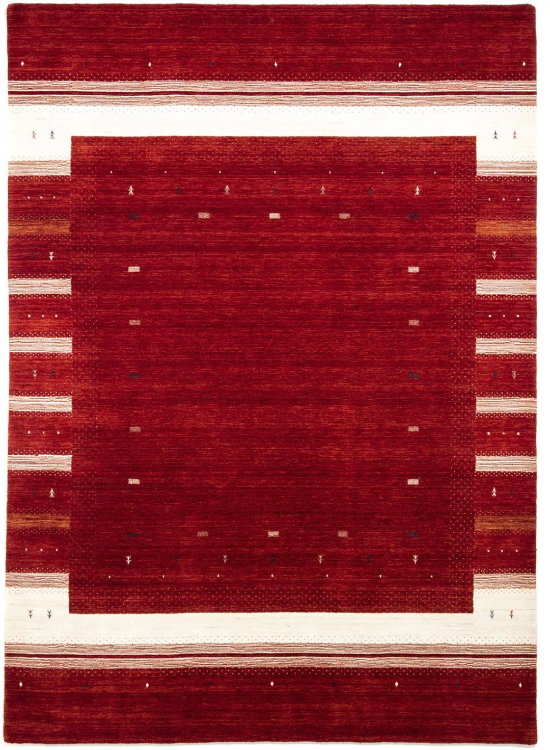 morgenland Wollteppich »Loribaft Minimal Rosso 345 x 255 cm«, rechteckig, U günstig online kaufen