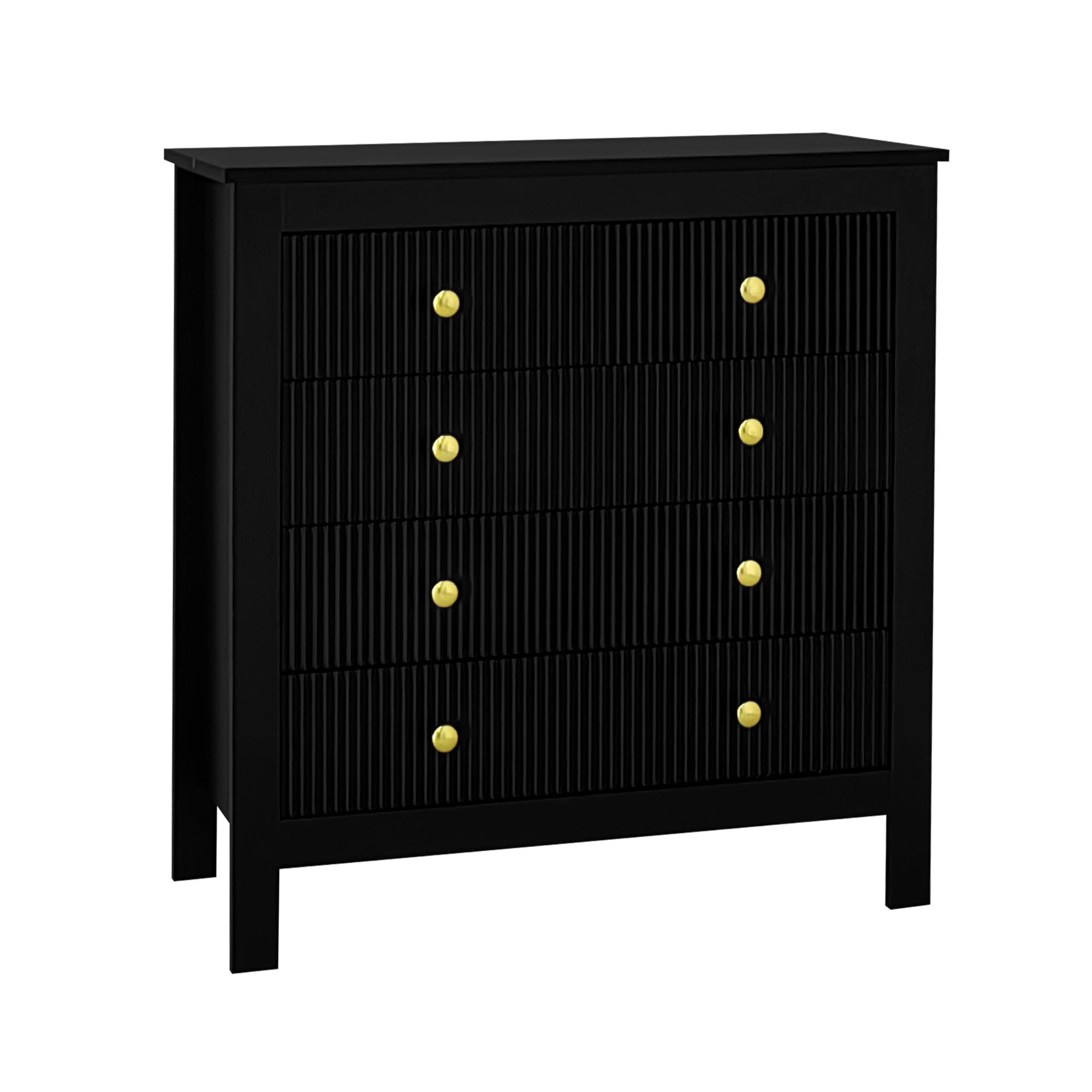 Sideboard mit 5 Schubladen, Einzigartiges Schubladendesign, Elegante Goldgr günstig online kaufen