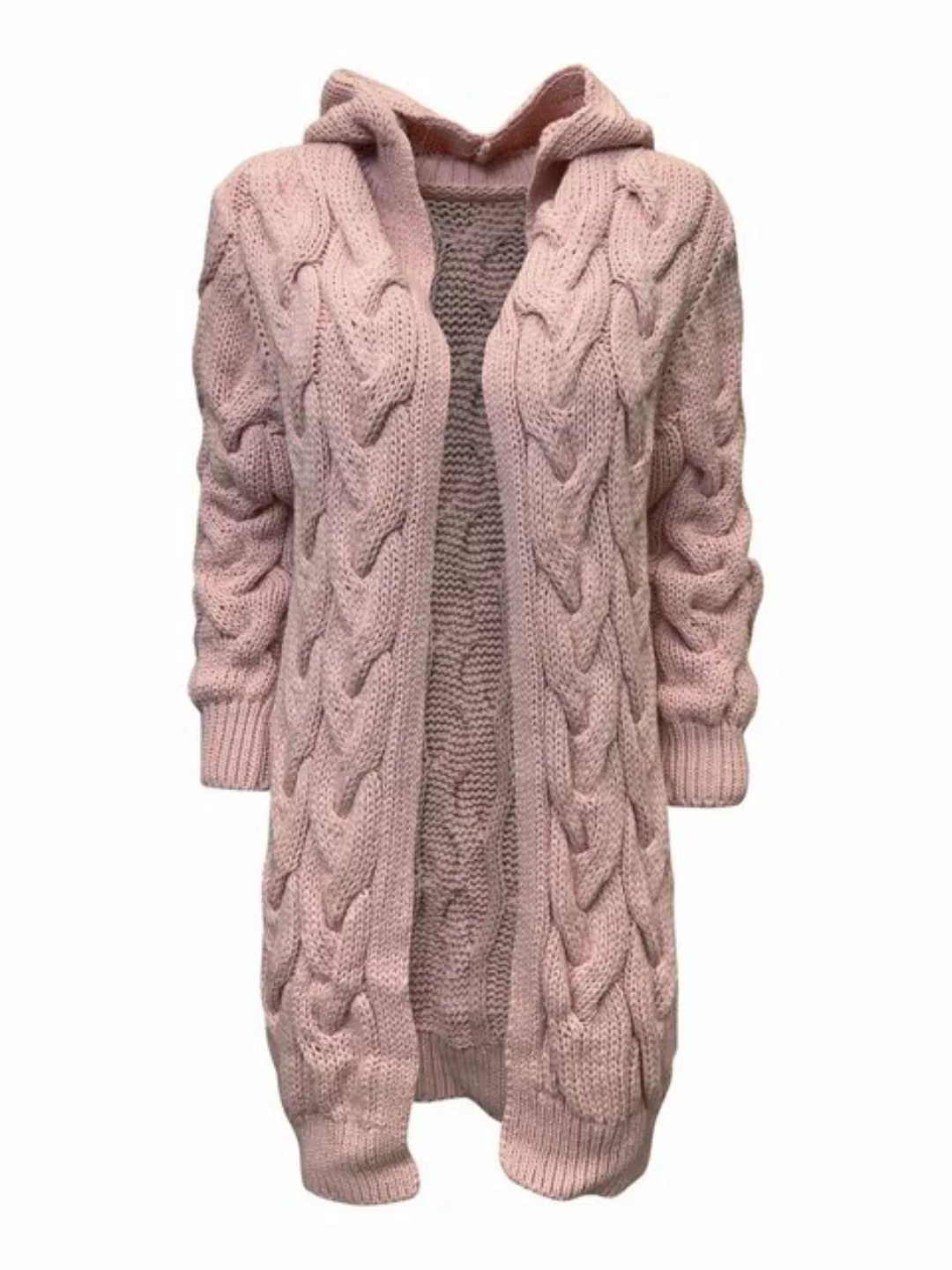 Worldclassca Kapuzenstrickjacke Worldclassca lange Strickjacke Zopfmuster C günstig online kaufen