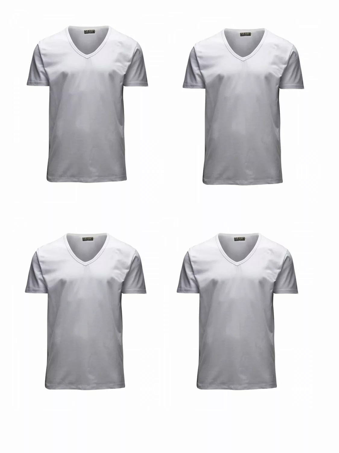 Jack & Jones Herren T-Shirt O-Neck & V-Neck Slim Fit 4er Pack günstig online kaufen