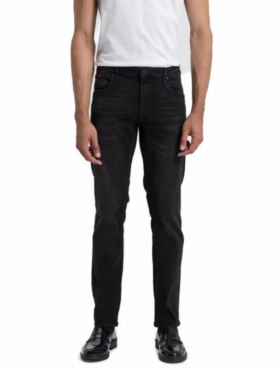 Cross Jeans Herren Jeans DAMIEN - Slim Fit - Schwarz - Black Used günstig online kaufen