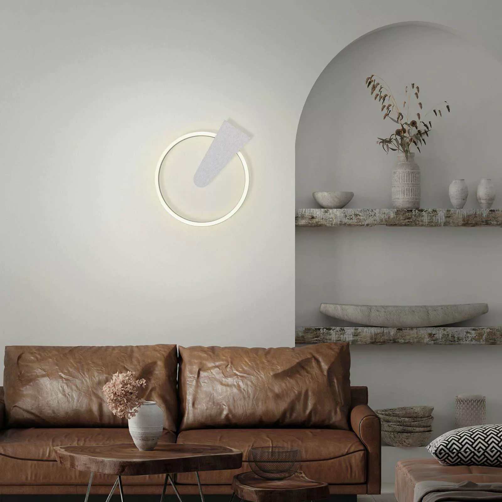 LED-Deckenleuchte Nico, 3.000K, rund, chrom günstig online kaufen