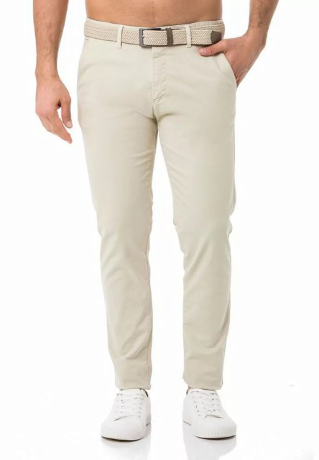 RedBridge Chinohose Chino Hose Pants mit Gürtel Stone W30 L32 günstig online kaufen