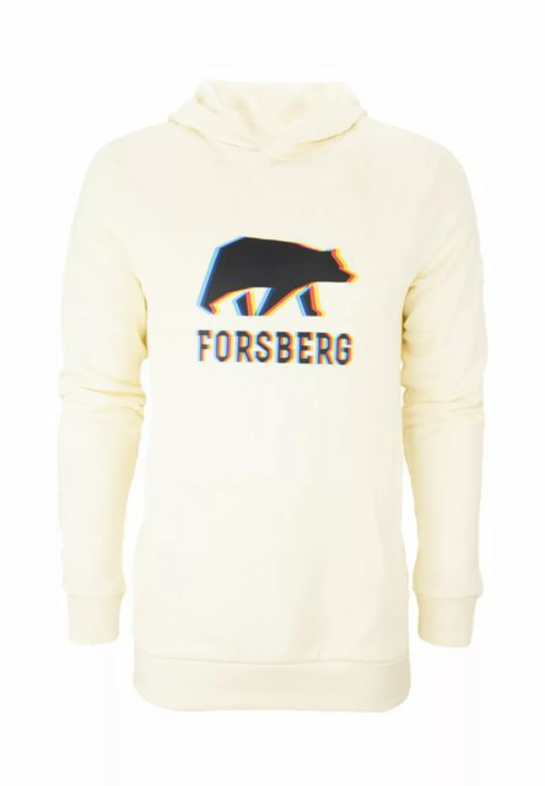 FORSBERG Hoodie Hoodie mit schwarzem Anaglyph-Logo günstig online kaufen