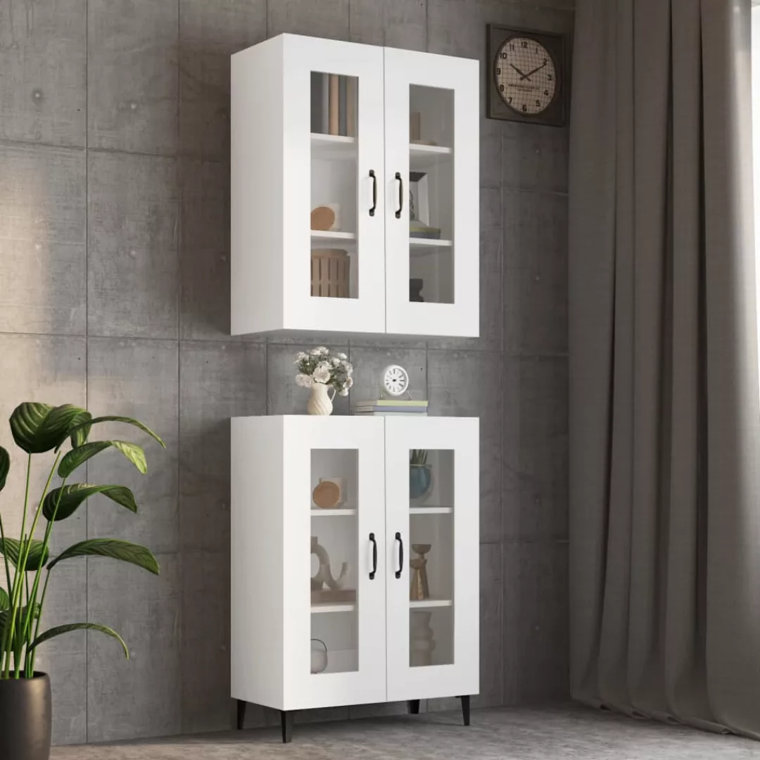 Vidaxl Hängeschrank Weiß 69,5x34x90 Cm günstig online kaufen