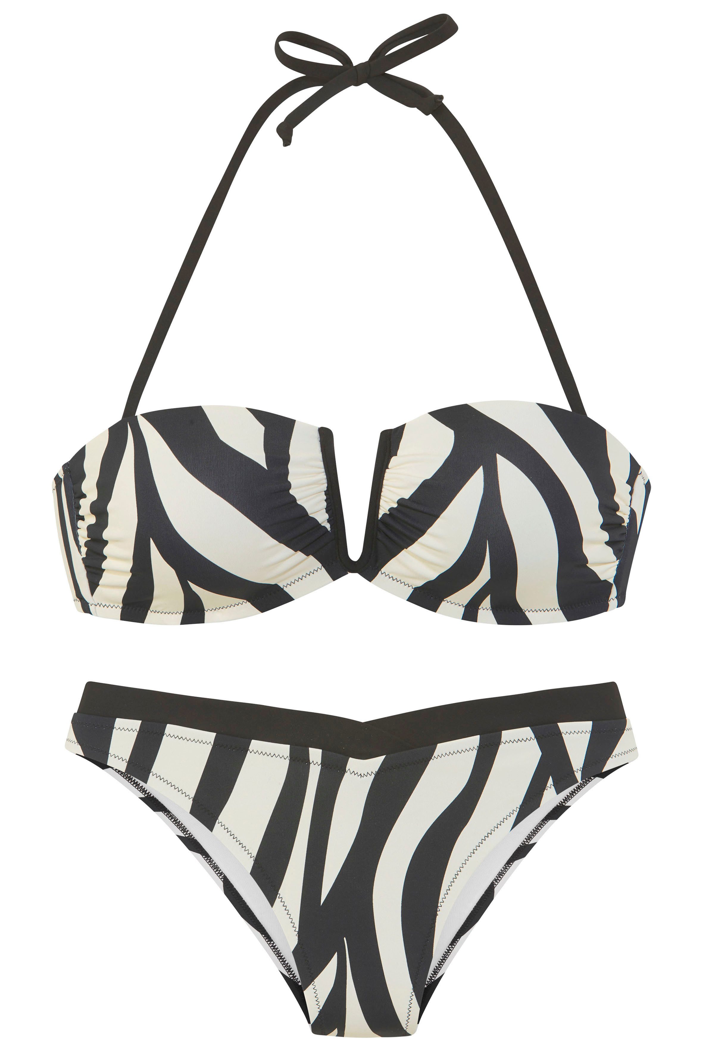 French Connection Bandeau-Bikini Louise V-förmige Schnalle günstig online kaufen