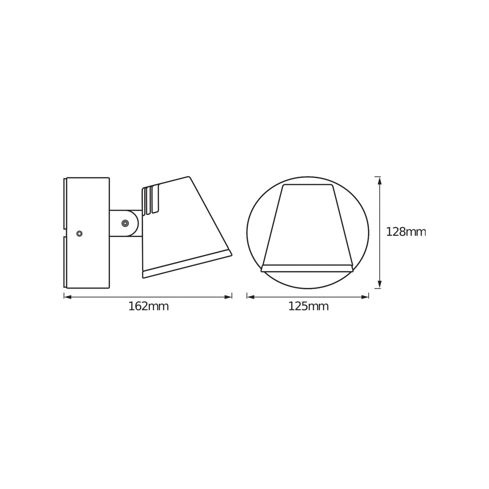 OSRAM LED-Außenwandlampe ENDURA STYLE MIDI, dunkelgrau, IP44 günstig online kaufen