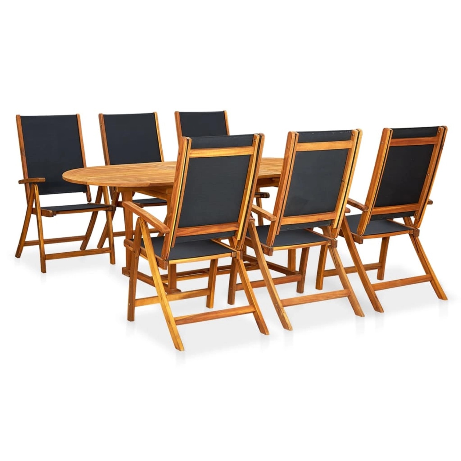 vidaXL 7-Tlg Garten-Essgruppe Massivholz Akazie 41749 günstig online kaufen