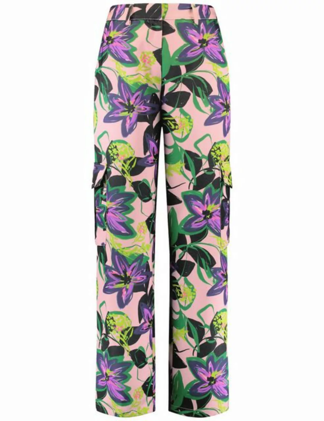 GERRY WEBER Stoffhose Cargohose mit floralem Dessin günstig online kaufen