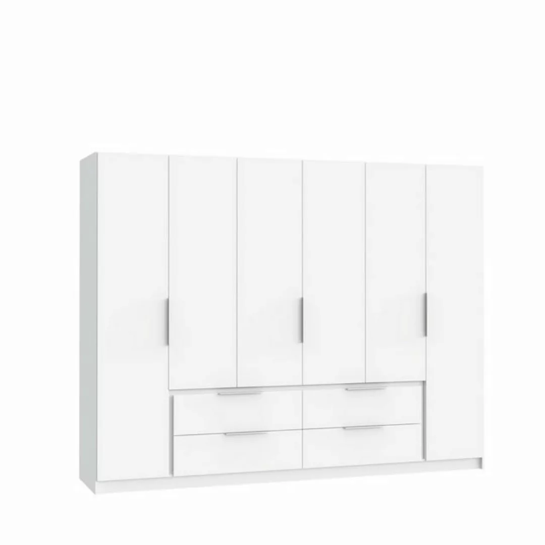 freiraum Kleiderschrank Luano (BxHxT: 269,7x210,5x60 cm) in Weiss mit 4 Sch günstig online kaufen