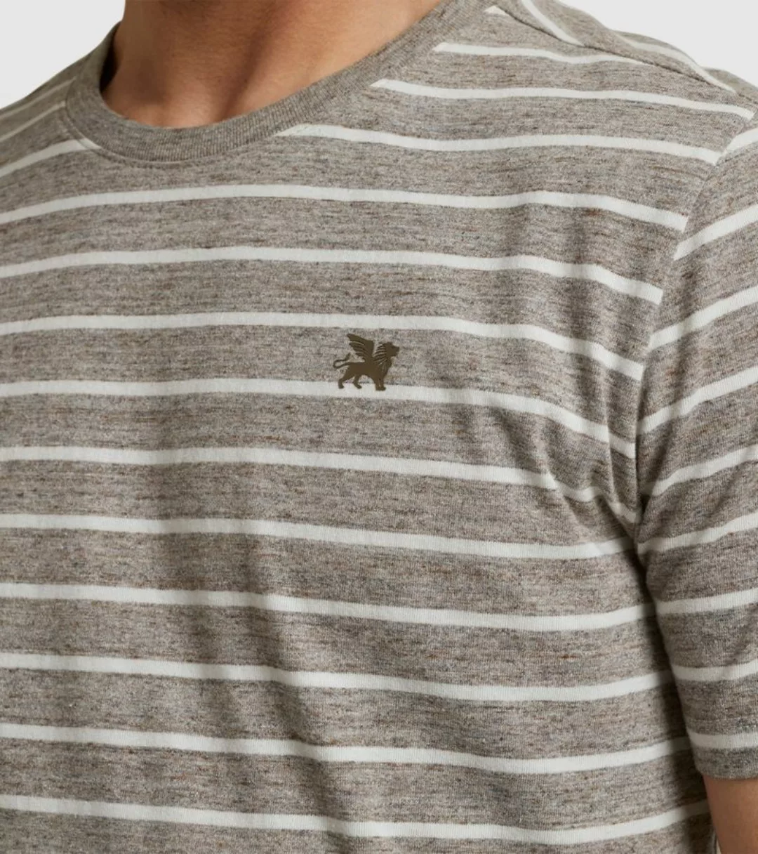 Vanguard T-Shirt Streifen Braun - Größe XL günstig online kaufen