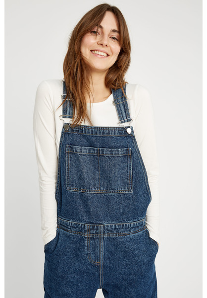 Latzhose - Brooklyn Denim Dungarees - Blue günstig online kaufen