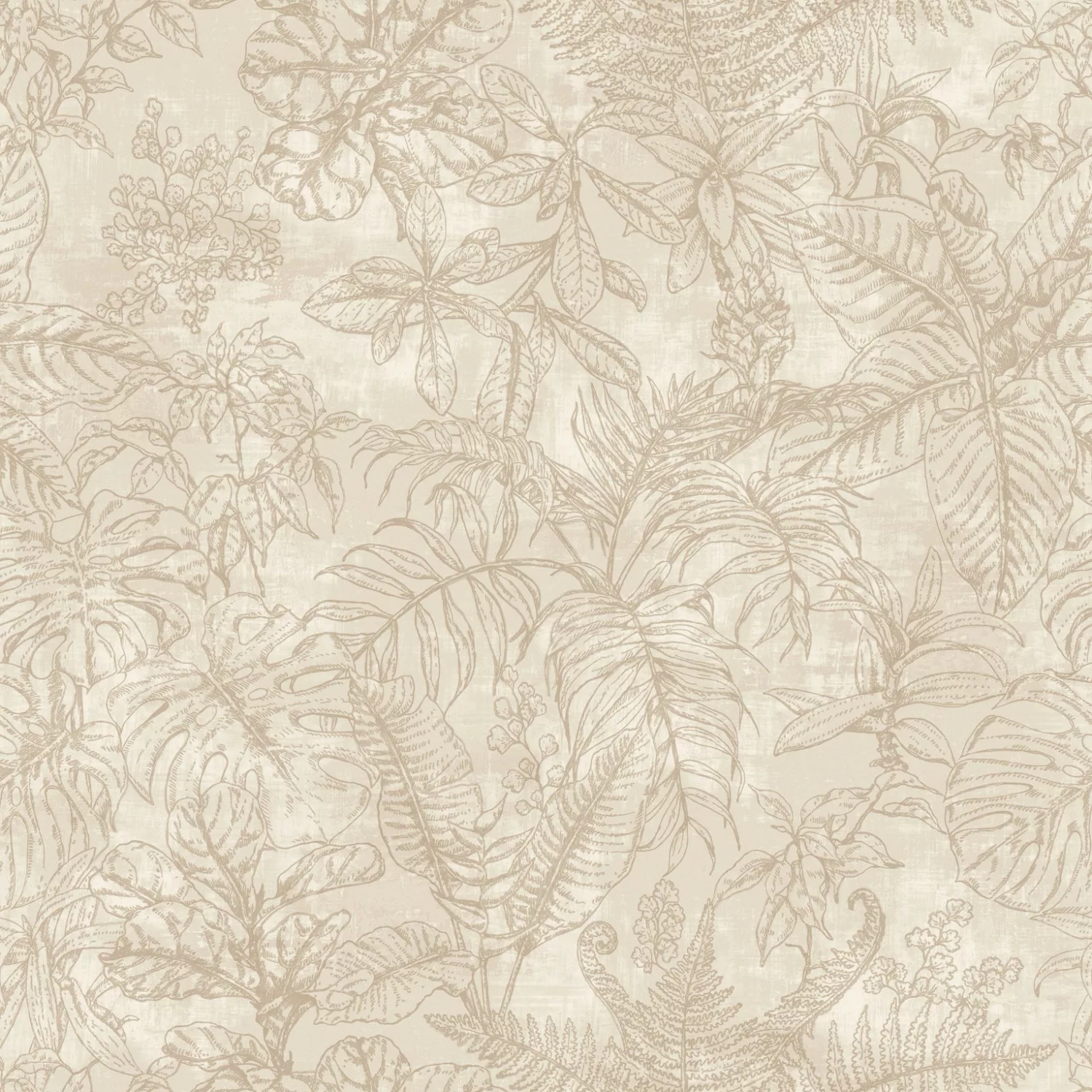 Erfurt Vliestapete Blätter dunkelbeige beige B/L: ca. 53x1005 cm günstig online kaufen