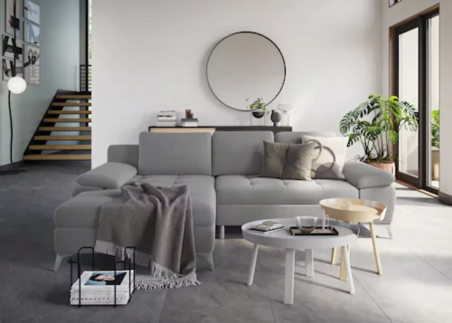 sit&more Ecksofa »Latigo L-Form«, mit Recamiere, wahlweise mit Bettfunktion günstig online kaufen