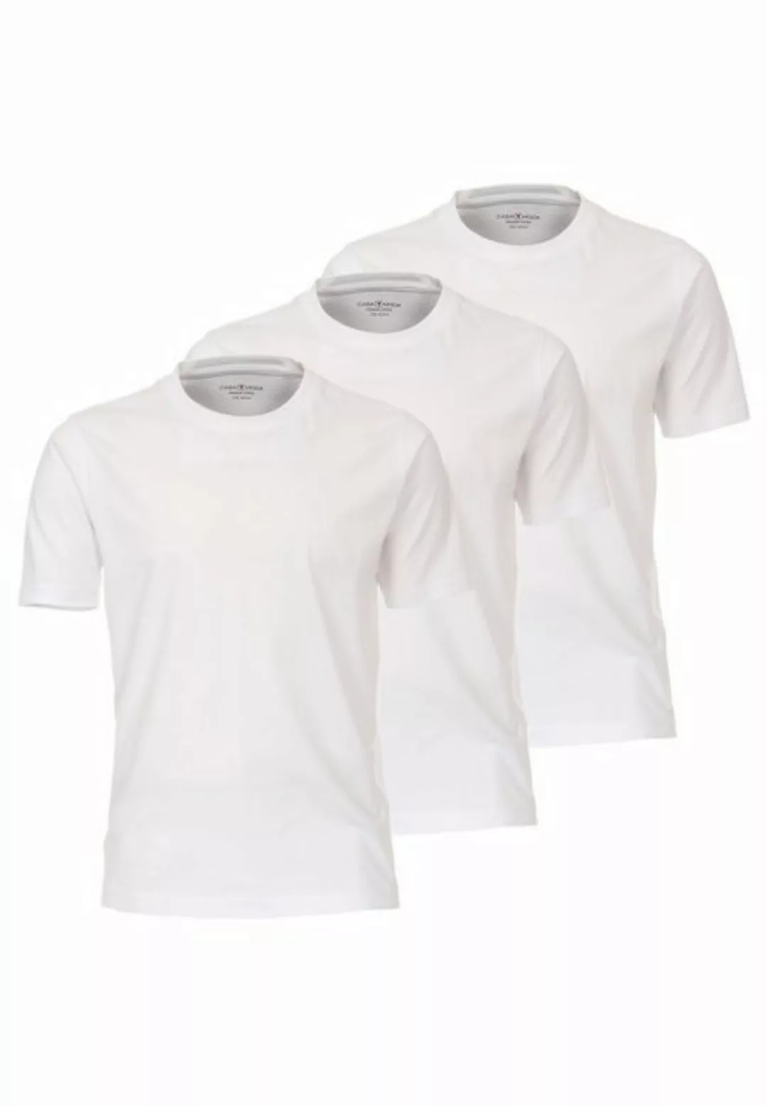 CASAMODA T-Shirt 3er Pack Basic (Spar-Set, 3-tlg) T-Shirt - Baumwolle - Atm günstig online kaufen