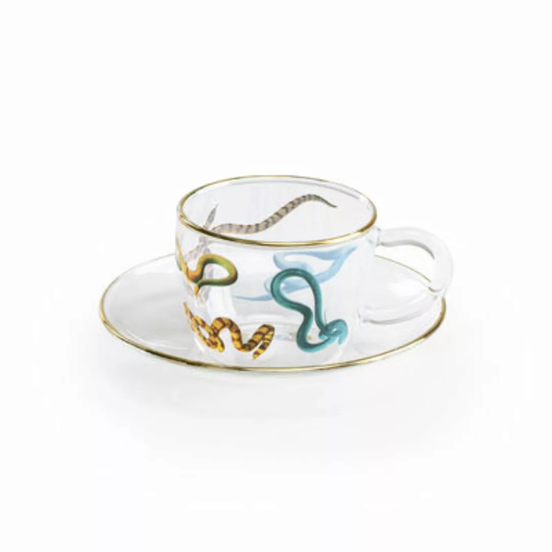 Kaffeetasse Toiletpaper - Snakes glas bunt - Seletti - Bunt günstig online kaufen