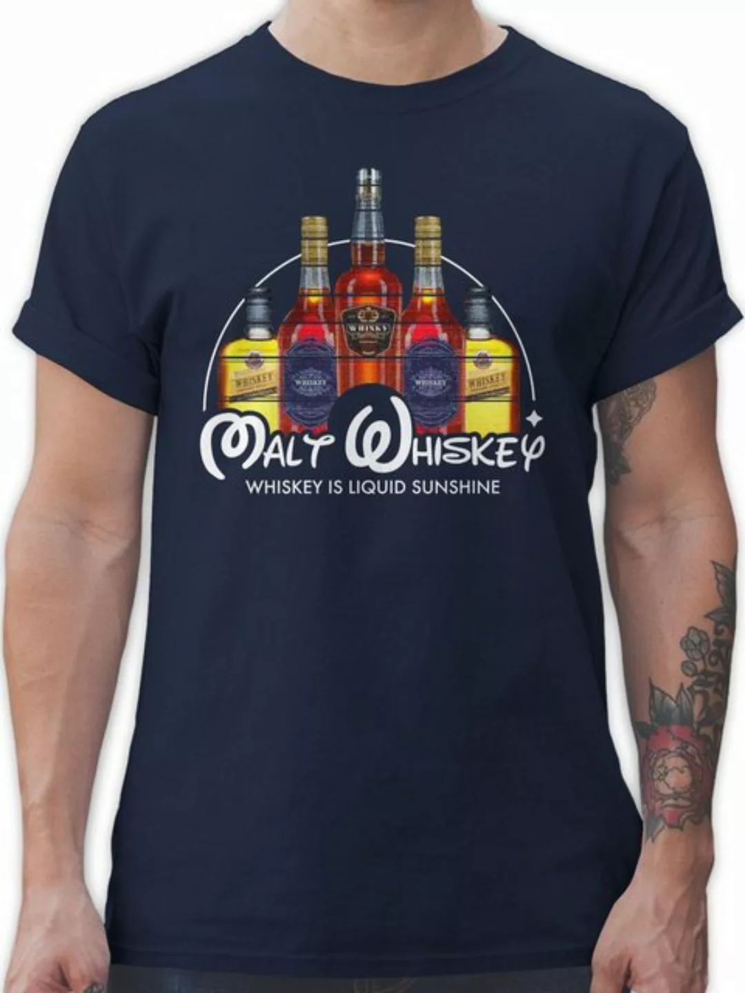 Shirtracer T-Shirt Malt Whiskey Party & Alkohol Herren günstig online kaufen