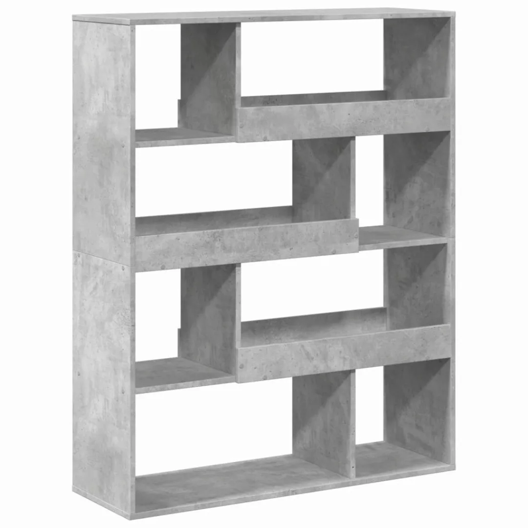 vidaXL Bücherregal Raumteiler Betongrau 100x33x125,5 cm günstig online kaufen