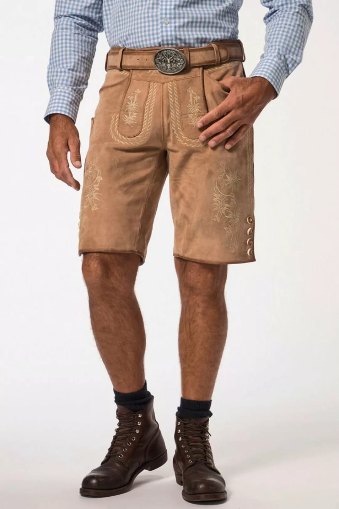 JP1880 Lederhose Trachtenhose Tracht Ziegenleder Gratis Ledergürtel günstig online kaufen