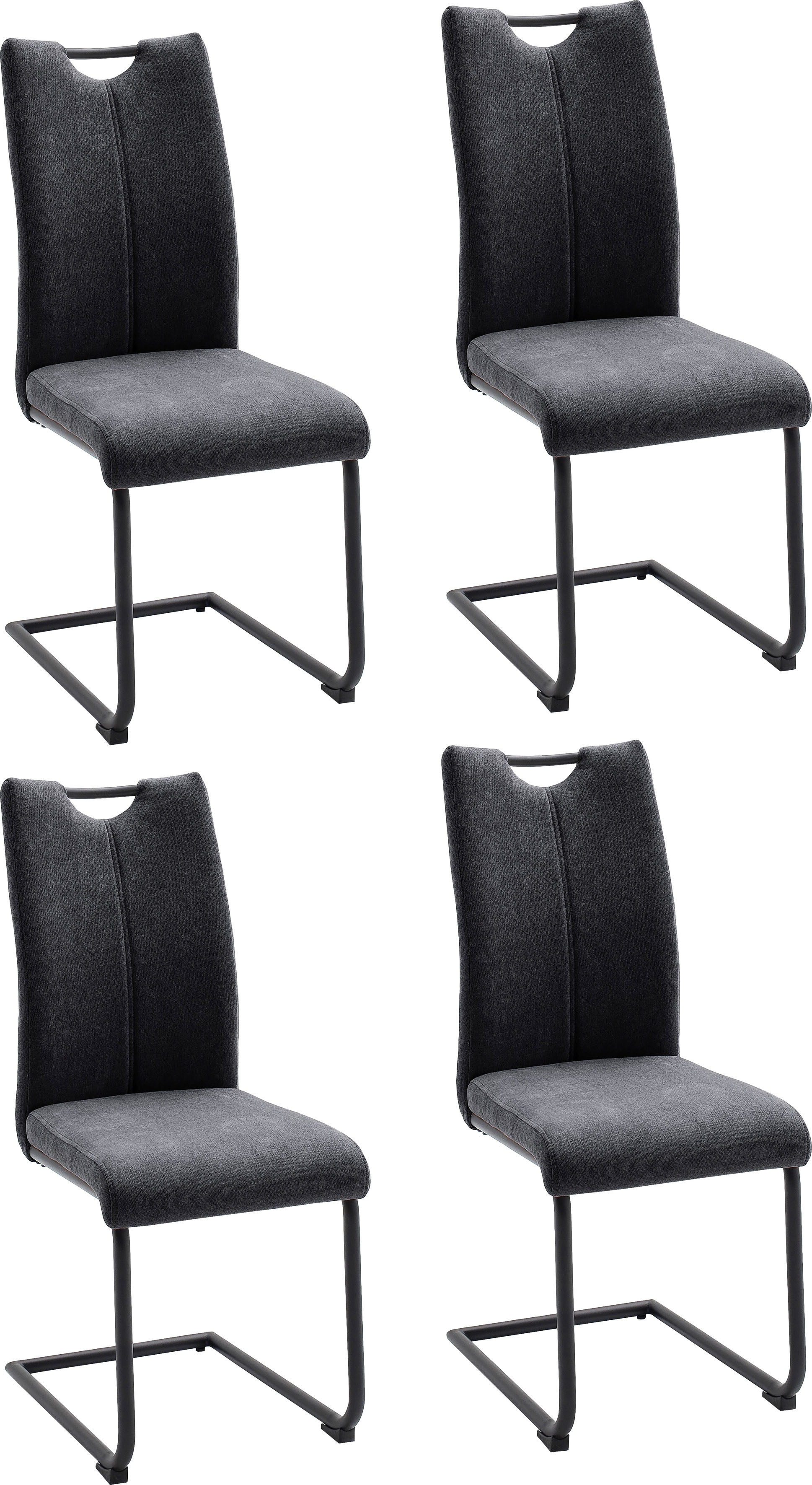 MCA furniture Freischwinger "Adana", 4 St., (4er-Set), Belastbarkeit 120 kg günstig online kaufen