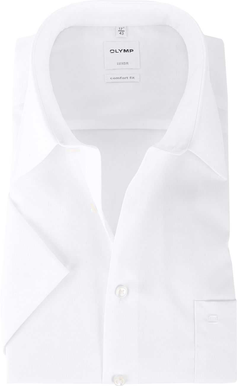 OLYMP Luxor Hemd Comfort Fit Weiß Kurzarm - Größe 41 günstig online kaufen