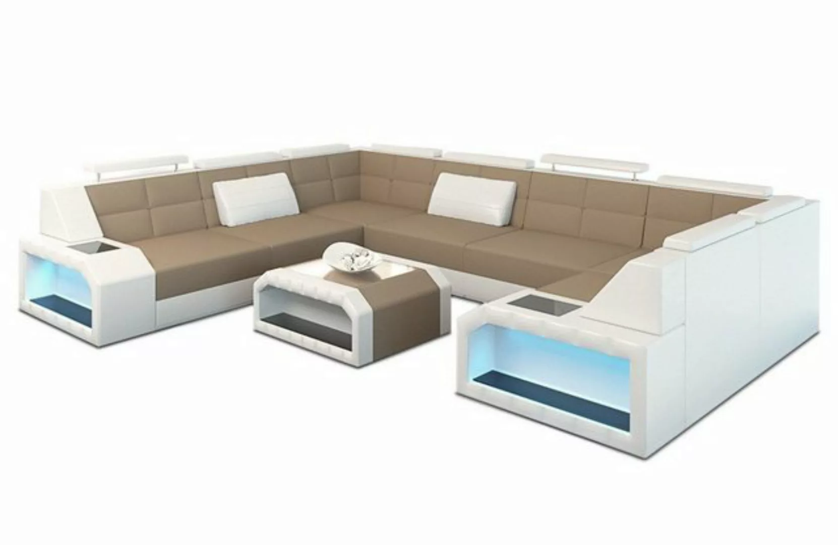 Sofa Dreams Wohnlandschaft Stoff Sofa Pesaro U Form Polster Stoffsofa Couch günstig online kaufen