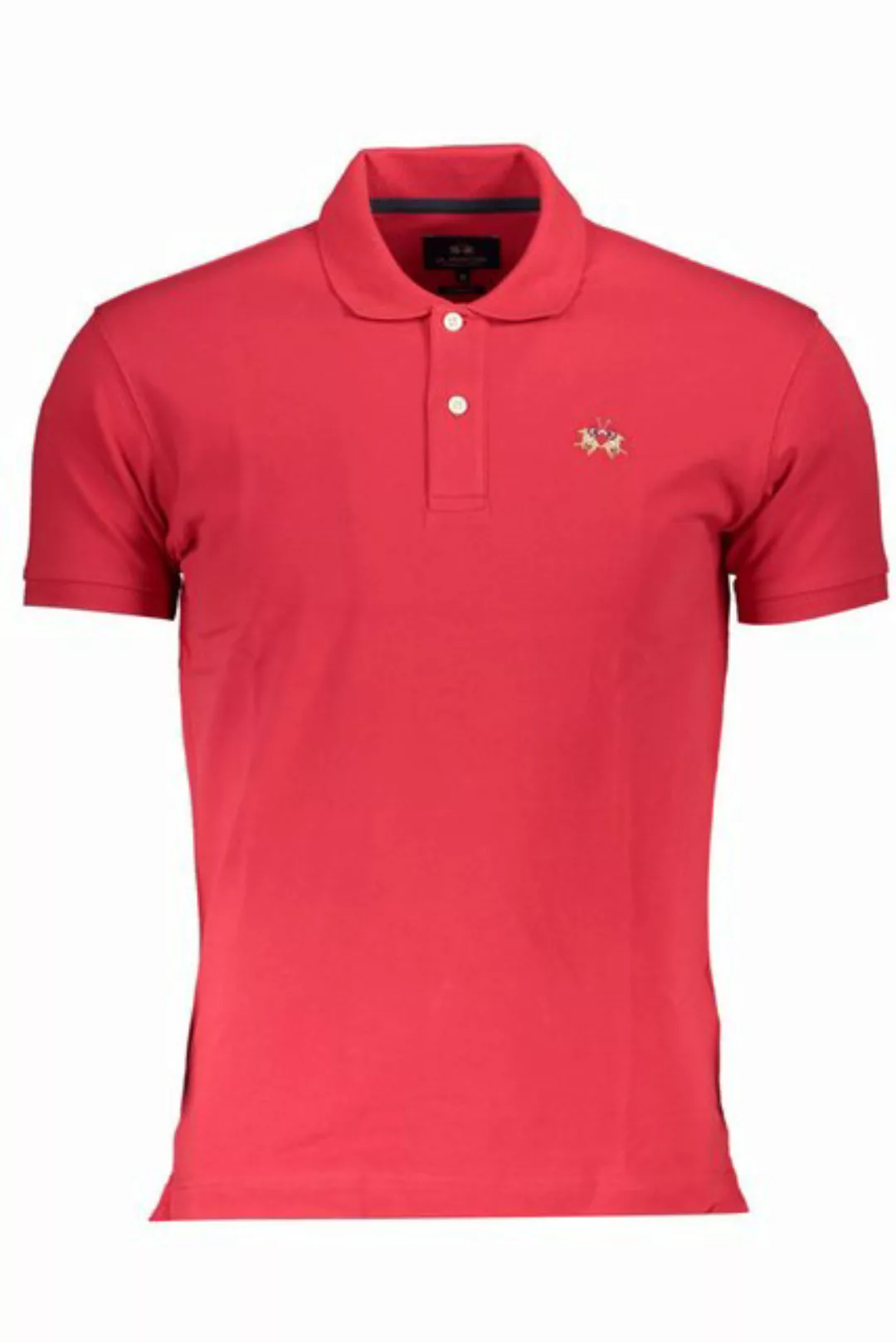 La Martina Poloshirt Polohemd Herren Rot Kurzarm, Slim Fit, Kontrast günstig online kaufen