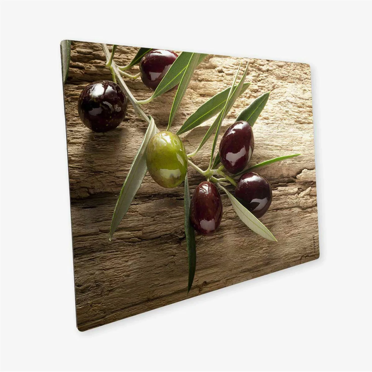 Myspotti Mini-Spritzschutzplatte Olivenzweig 59 cm x 41 cm günstig online kaufen