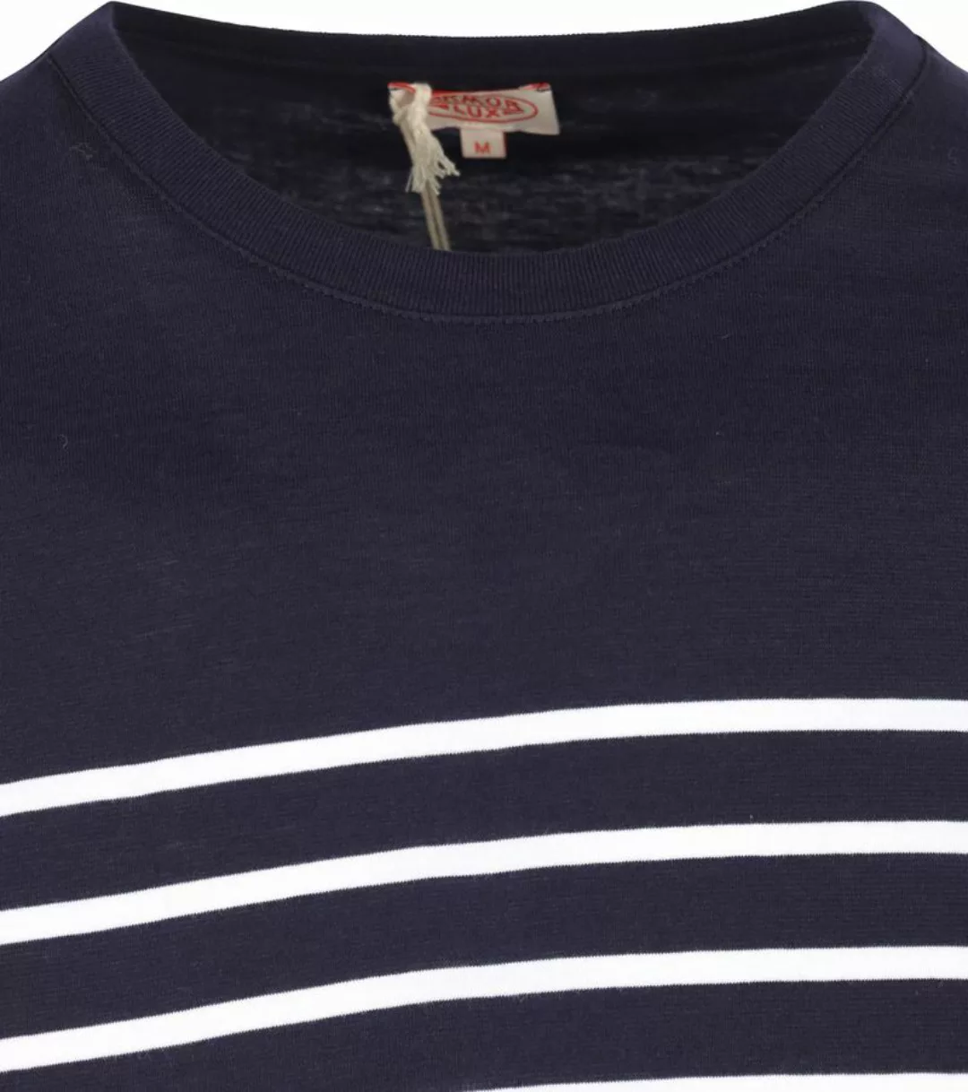 Armor-Lux Port-Louis T-Shirt Streifen Dunkelblau - Größe M günstig online kaufen