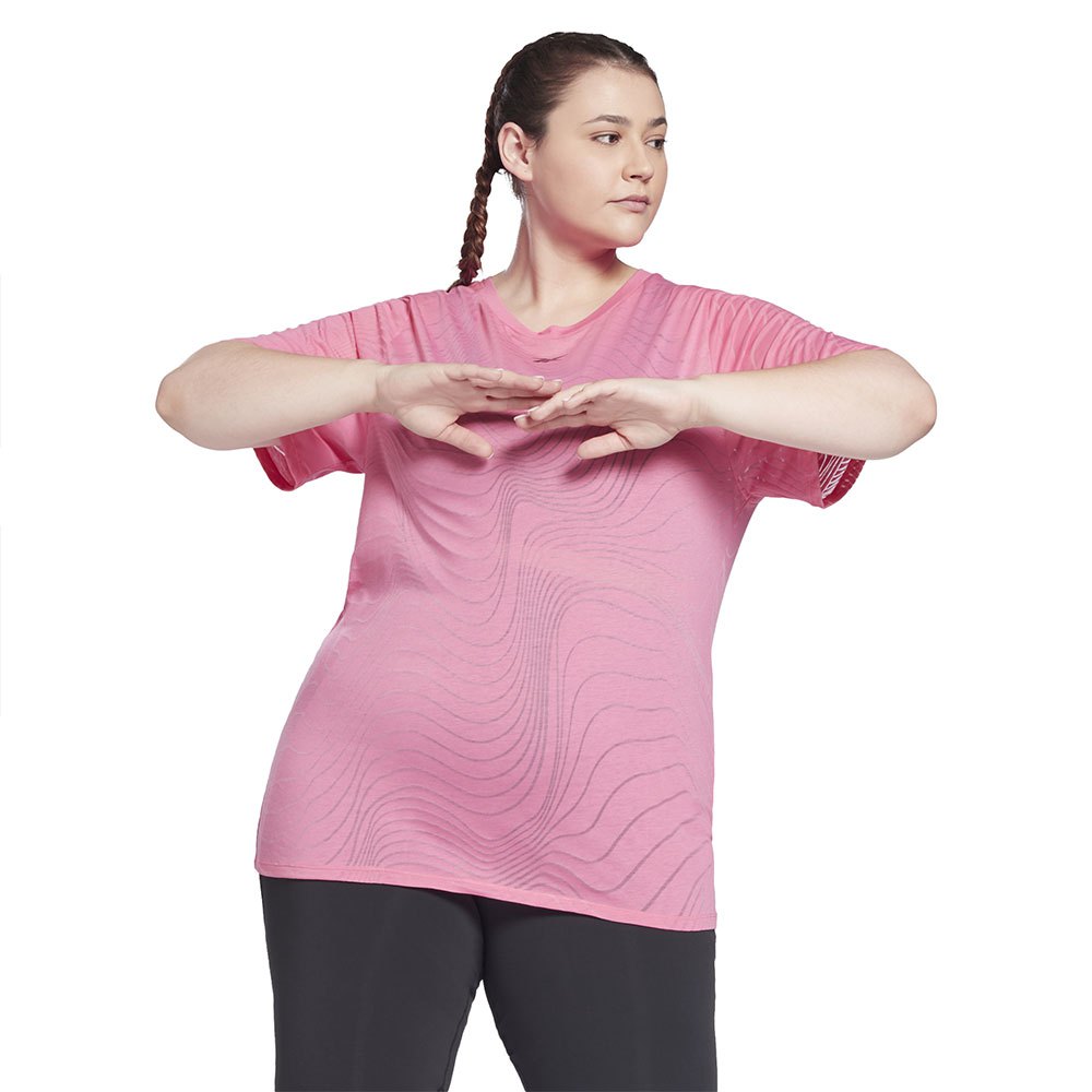 Reebok Burnout In Big Kurzärmeliges T-shirt 1X True Pink günstig online kaufen