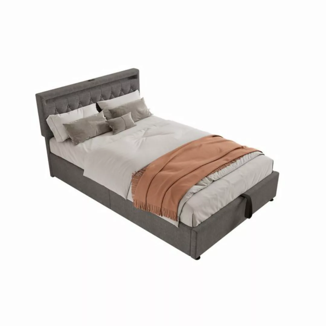 TavilaEcon Boxspringbett Polsterbett mit Bettkasten, höhenverstellbares Kop günstig online kaufen