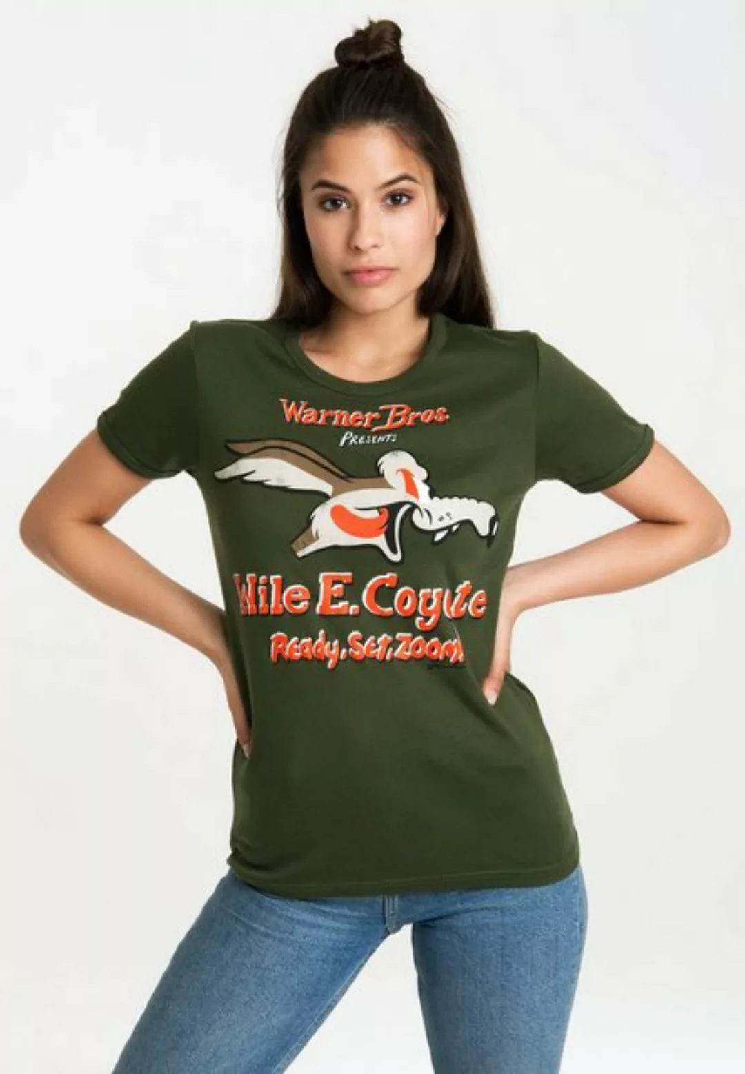 LOGOSHIRT T-Shirt "Coyote", mit lizenziertem Originaldesign günstig online kaufen
