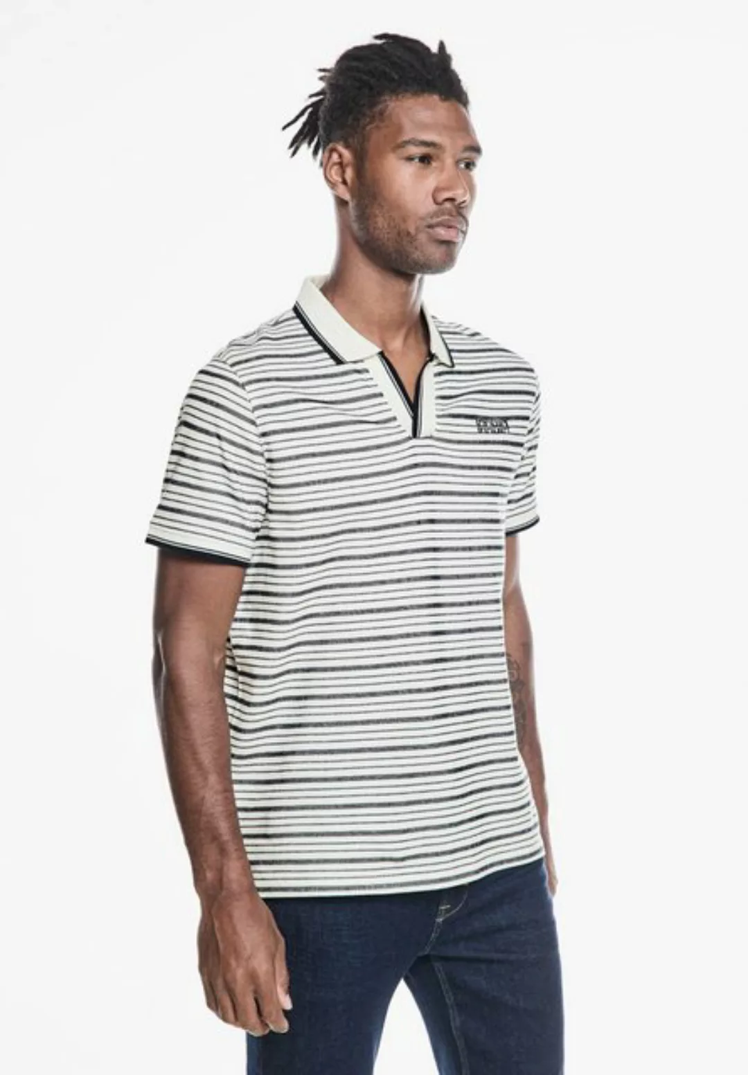 STREET ONE MEN Poloshirt aus reiner Baumwolle günstig online kaufen