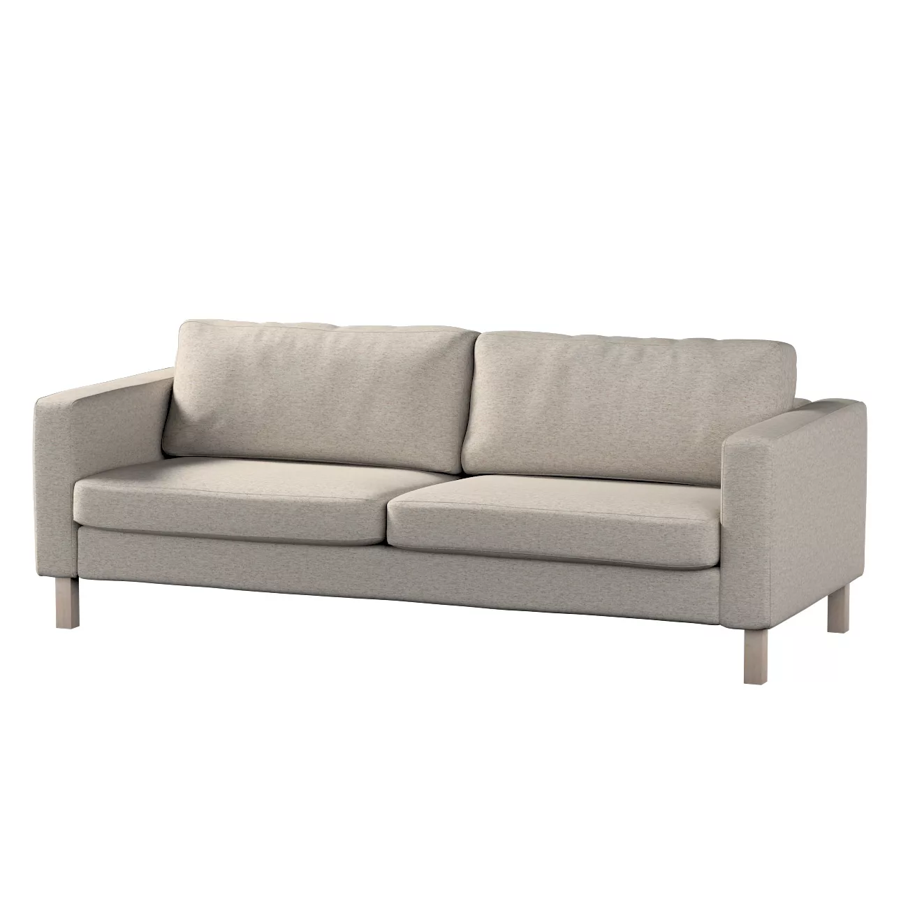 Bezug für Karlstad Schlafsofa, grau-beige, Bezug für Karlstad 3-Sitzer ausk günstig online kaufen