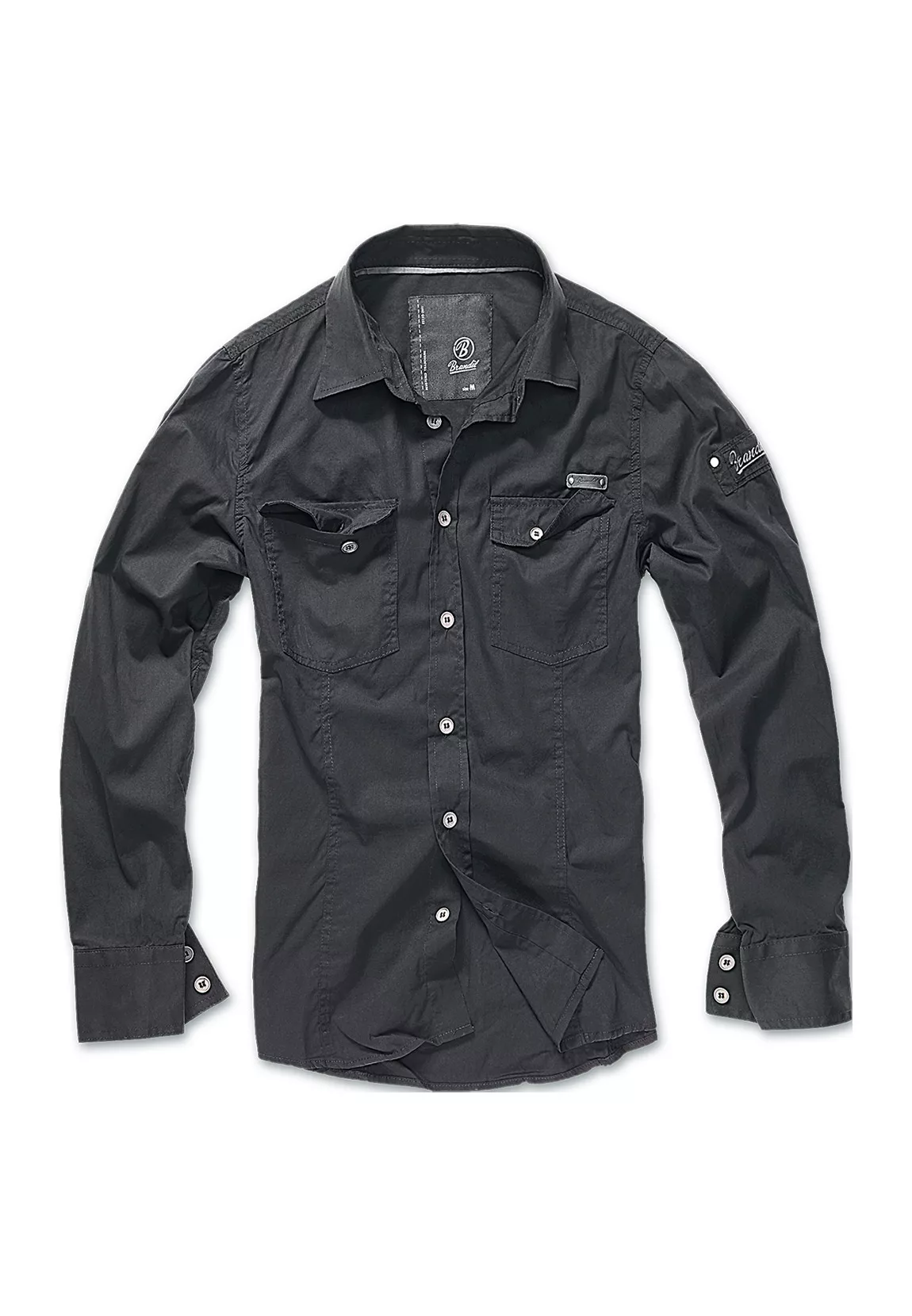 Brandit Hemd SLIM WORKER SHIRT BD4005 Black günstig online kaufen