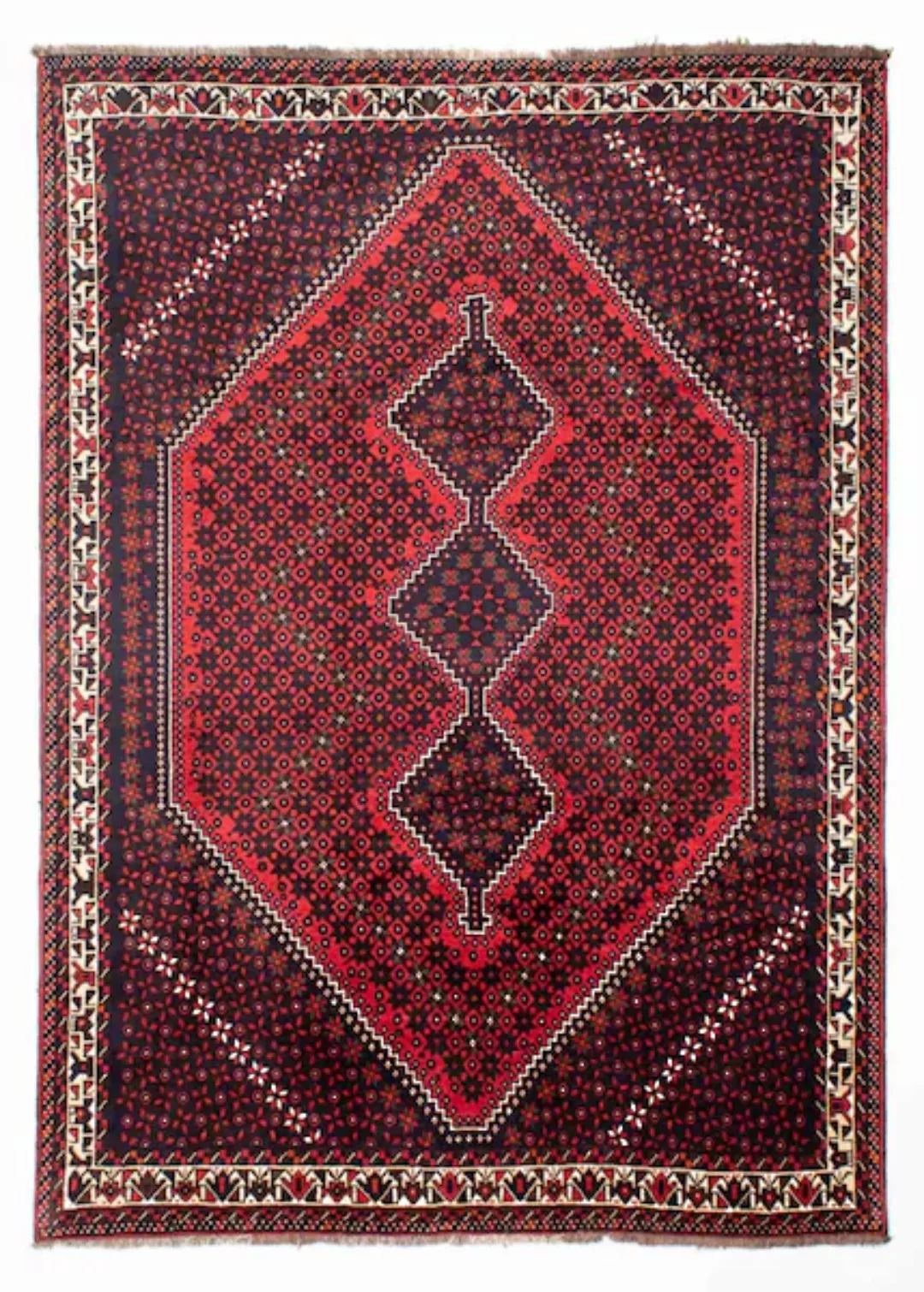 morgenland Wollteppich »Shiraz Medaillon Rosso scuro 295 x 200 cm«, rechtec günstig online kaufen