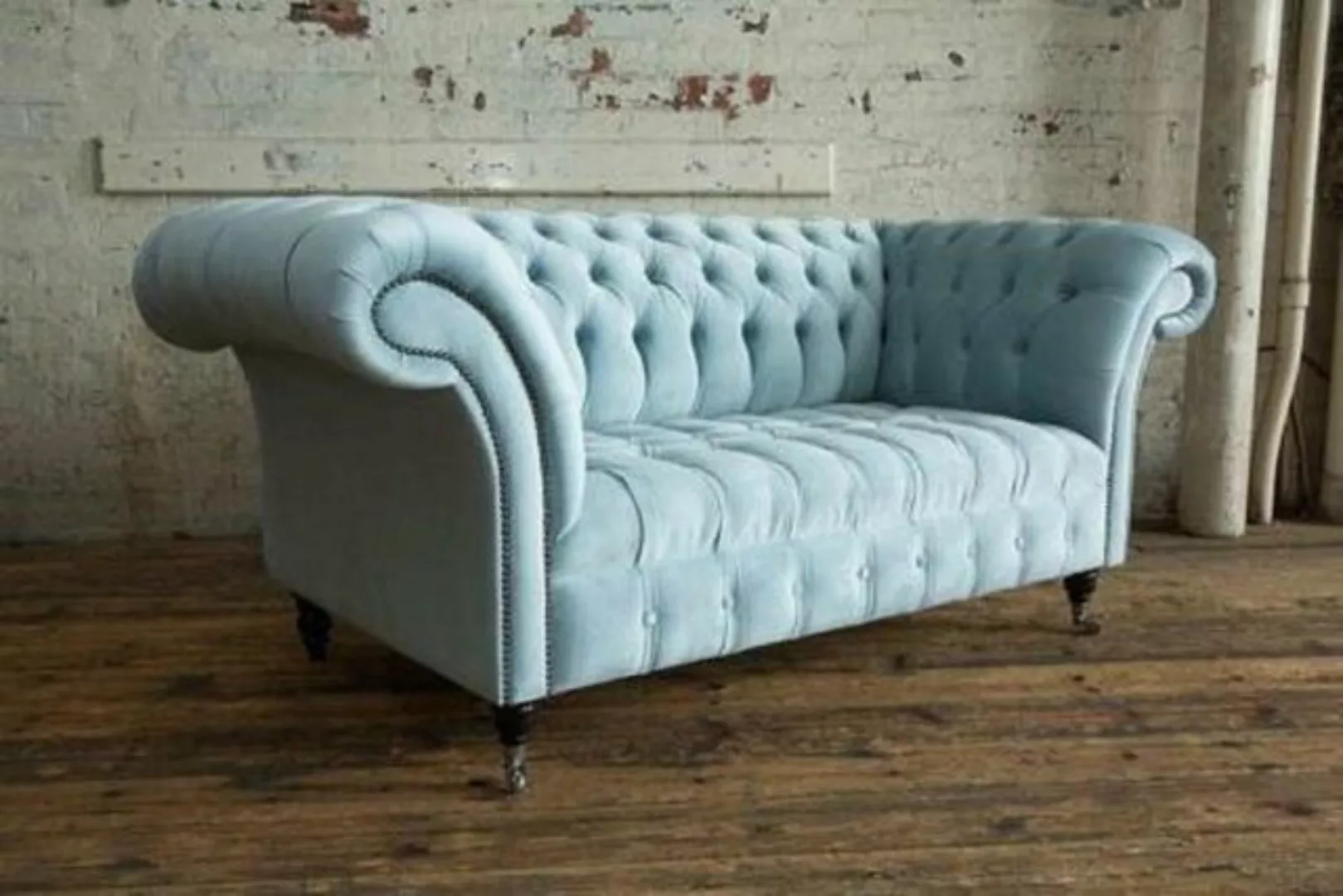 JVmoebel Sofa Chesterfield Leder Couch Sofa 2 Sitzer Sofas Design Luxus günstig online kaufen