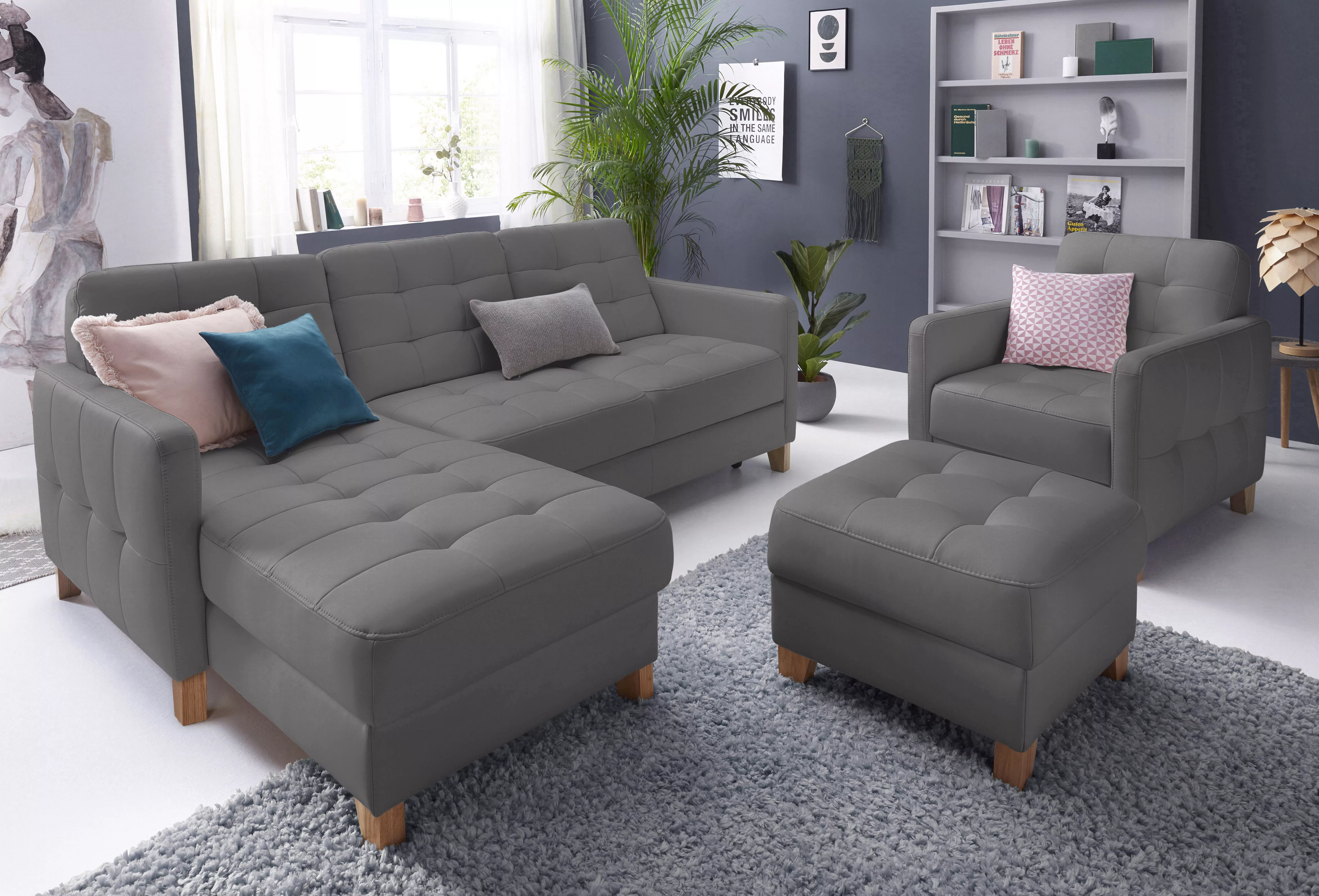 exxpo - sofa fashion Ecksofa »Elio, kompakt und komfortabel, bequem und zei günstig online kaufen