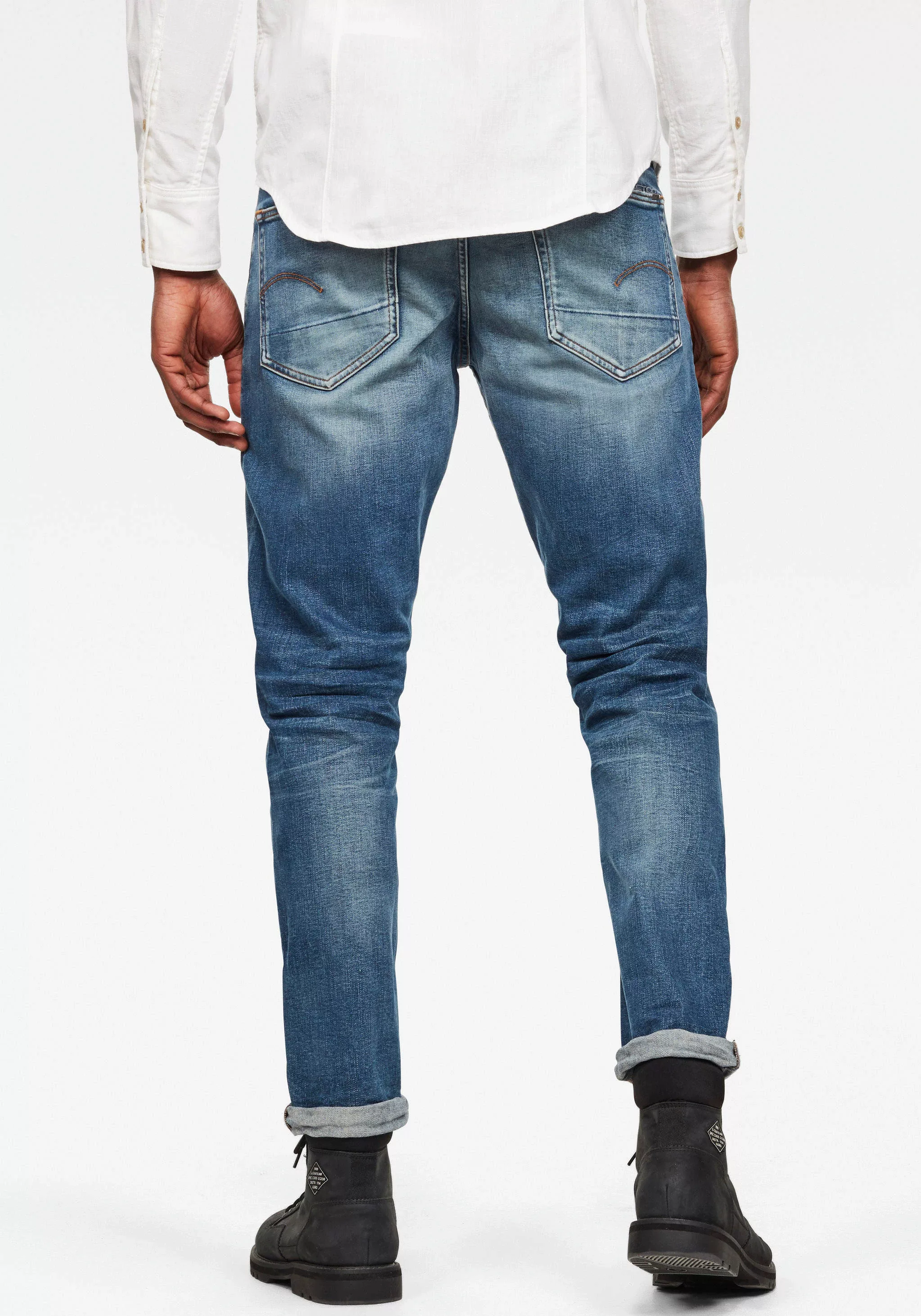 G-Star Herren Jeans 3301 REGULAR TAPERED - Tapered Fit - Blau - Light Indig günstig online kaufen