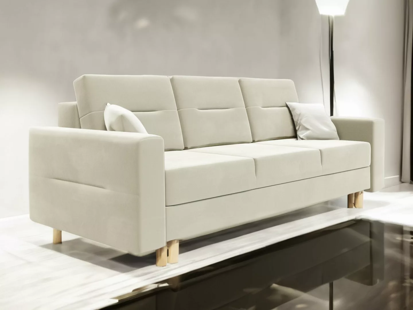 ALTDECOR Sofa BERGI, Couch mit Schlaffunktion, Bettkasten, Wohnzimmer günstig online kaufen