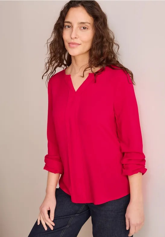 Bluse in Unifarbe günstig online kaufen