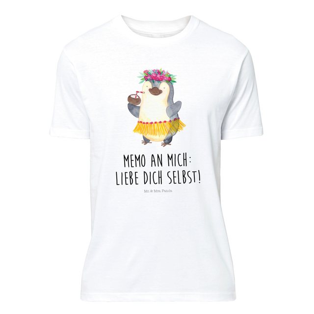 Mr. & Mrs. Panda T-Shirt Pinguin Kokosnuss - Weiß - Geschenk, Aloha, entspa günstig online kaufen