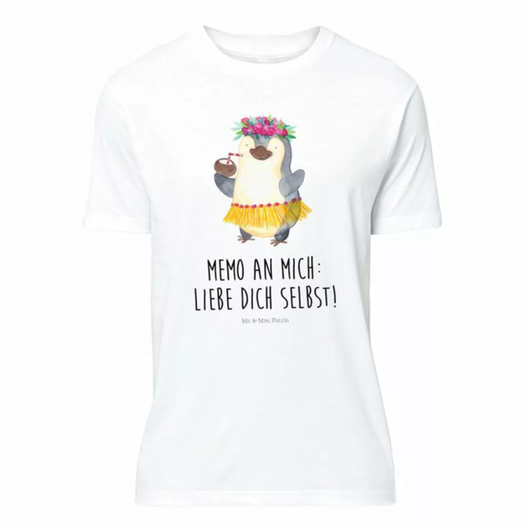 Mr. & Mrs. Panda T-Shirt Pinguin Kokosnuss - Weiß - Geschenk, Aloha, entspa günstig online kaufen