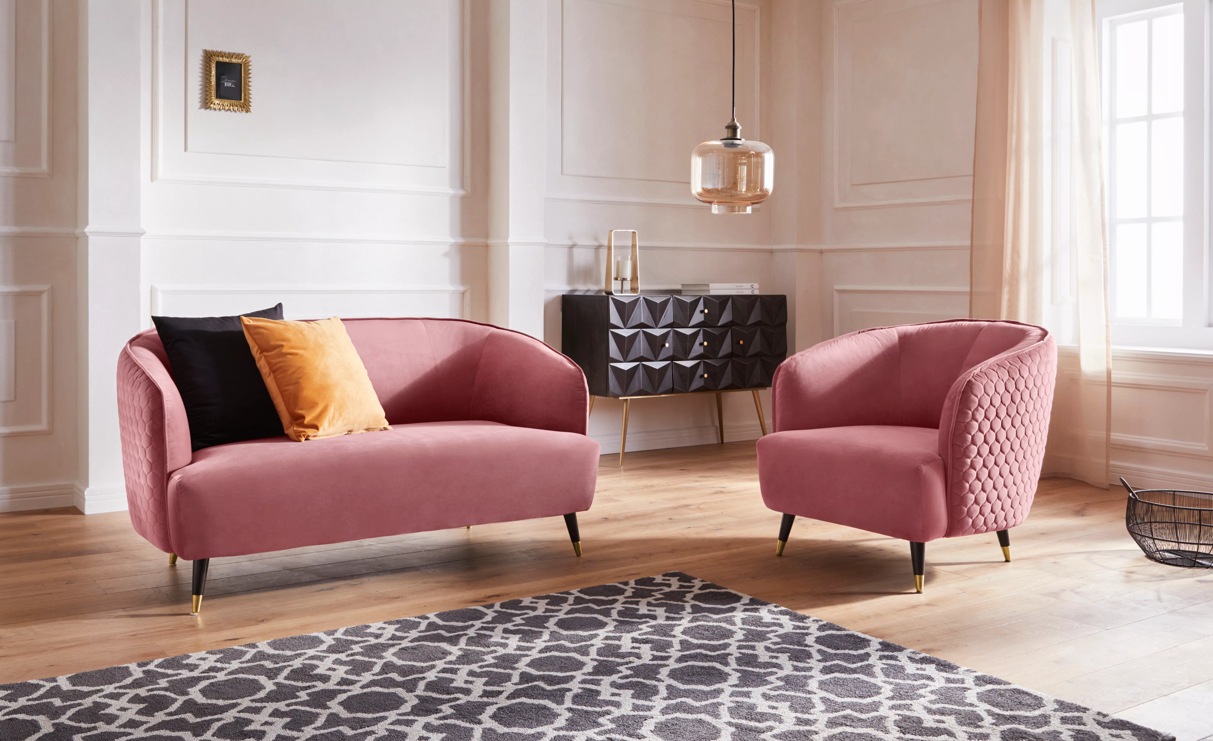 Guido Maria Kretschmer Home&Living Sessel "Oradea", mit eleganter Steppung günstig online kaufen