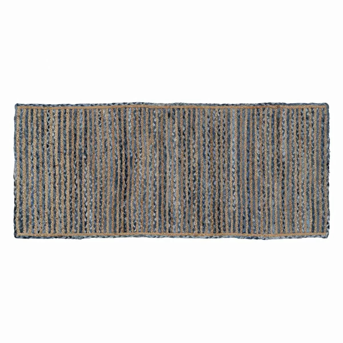 Teppich Natürlich Blau Baumwolle Jute 170 X 70 Cm günstig online kaufen