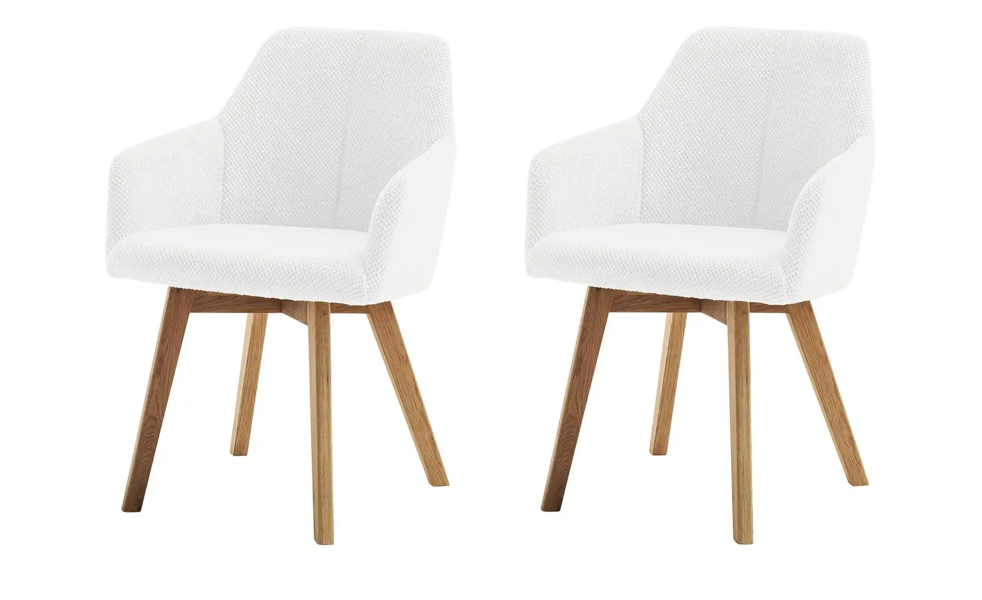 Woodford Armlehnstuhl  2er-Set  Maru ¦ creme ¦ Maße (cm): B: 60 H: 83 T: 59 günstig online kaufen