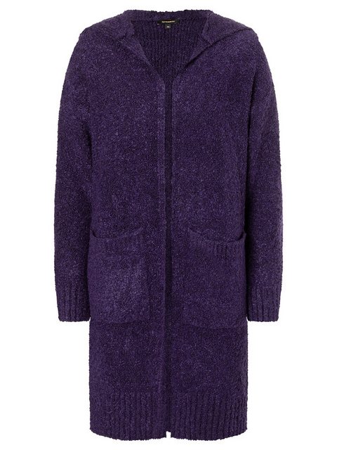 lange Kapuzen-Strickjacke, pure purple, Herbst-Kollektion günstig online kaufen