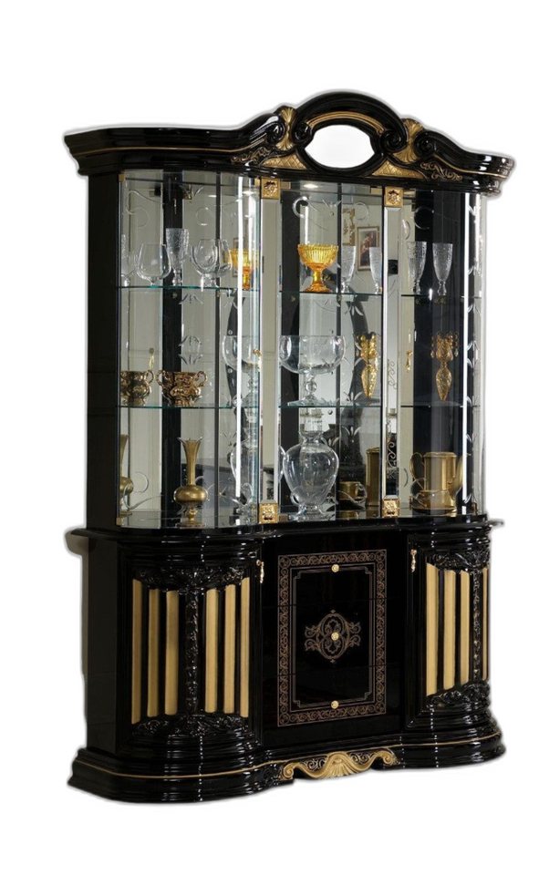 Xlmoebel Vitrine Barock Klassisch Glasvirtine Massiv Glas Holz Rechteckig S günstig online kaufen